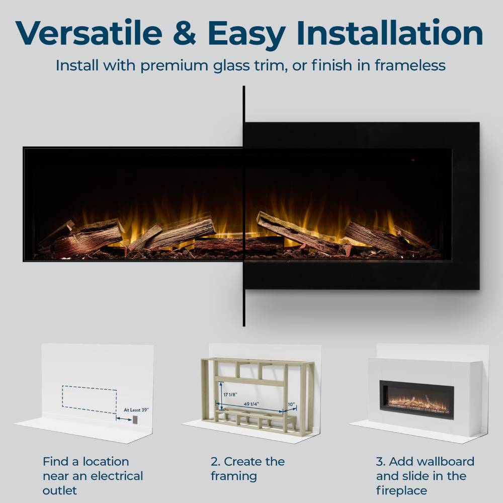 Ambe Fireplaces Linear 50 Installation
