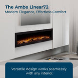 Ambe Fireplaces Linear 72 for Modern Homes