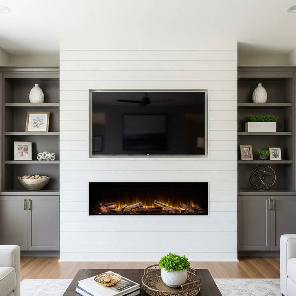 Ambe Linear 50 Frameless White Shiplap