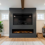 Ambe Linear 72 Frameless Dark Shiplap