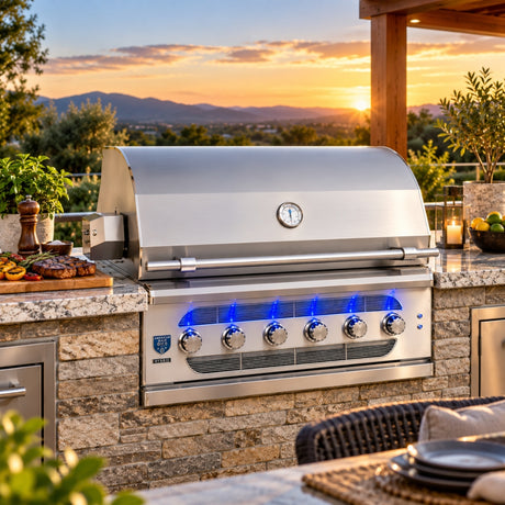 American Made Grills Muscle Hybrid 42-Inch Built-In Multi-Fuel Outdoor Grill