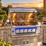 American Made Grills Muscle Hybrid 42-Inch Outdoor Grill Open Cover