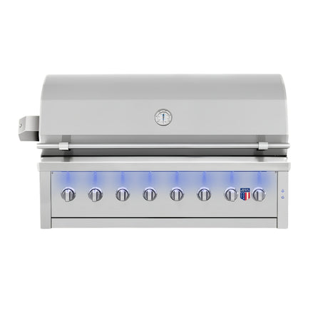 American Made Grills Ovation Hybrid 54-Inch Built-In Multi-Fuel Outdoor Grill