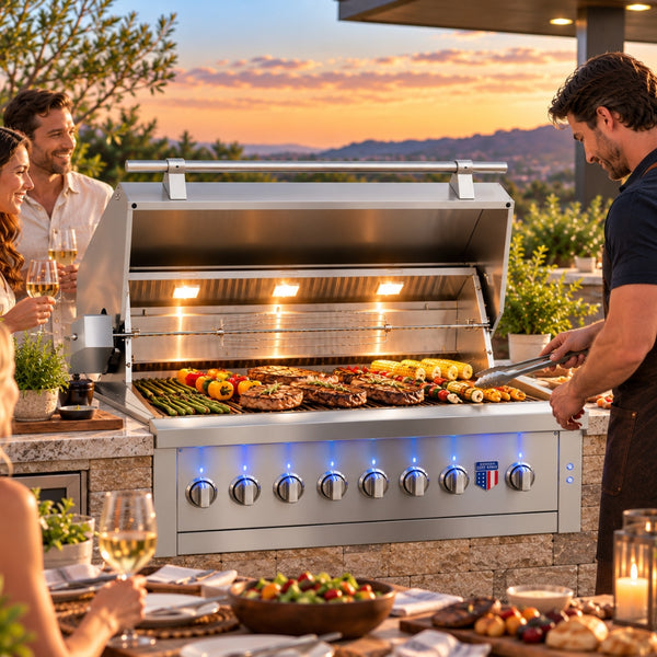 American Made Grills Ovation Hybrid 54-Inch Outdoor Grilling