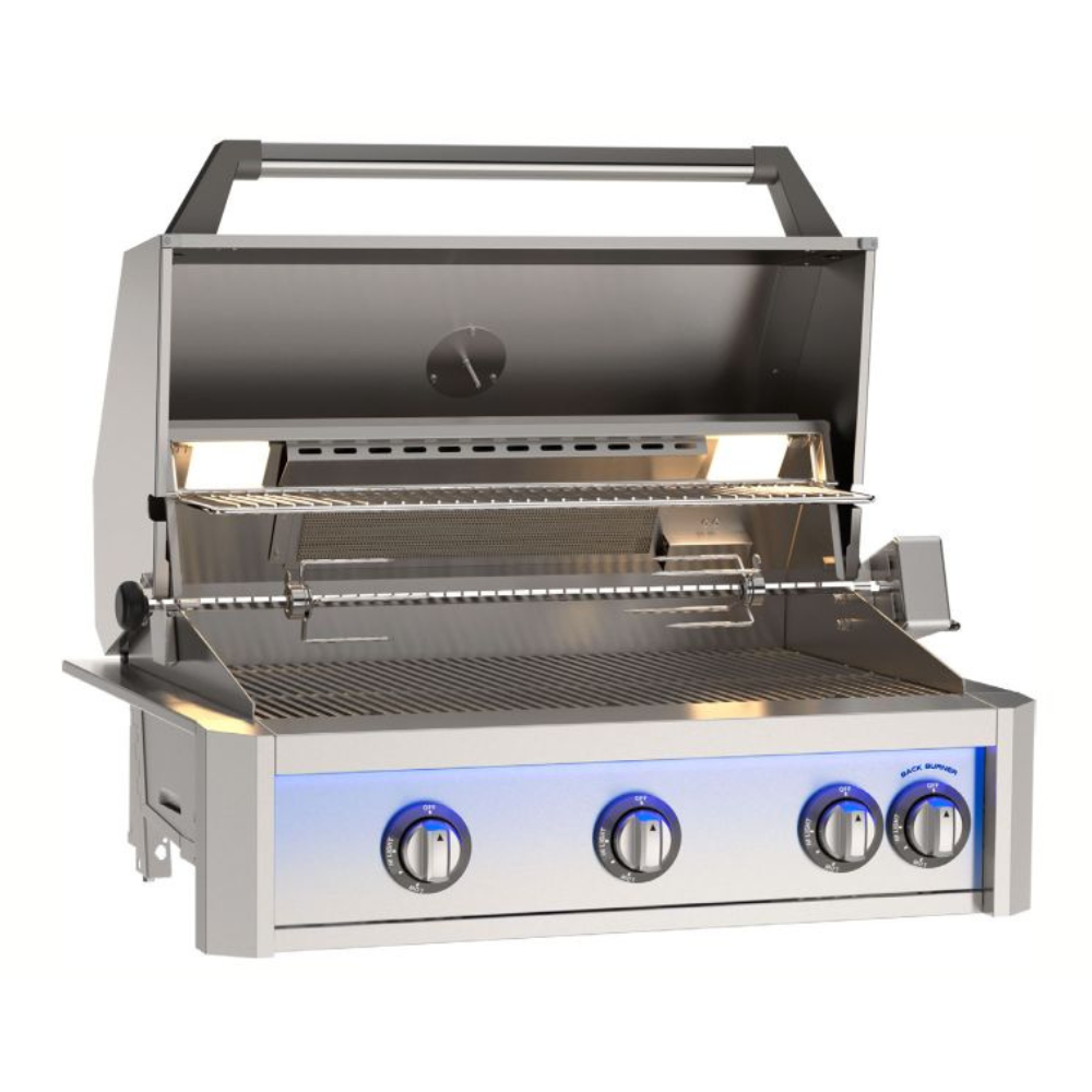 American Outdoor Grill L-Series 24-Inch Built-In Gas Grill - Open Cover
