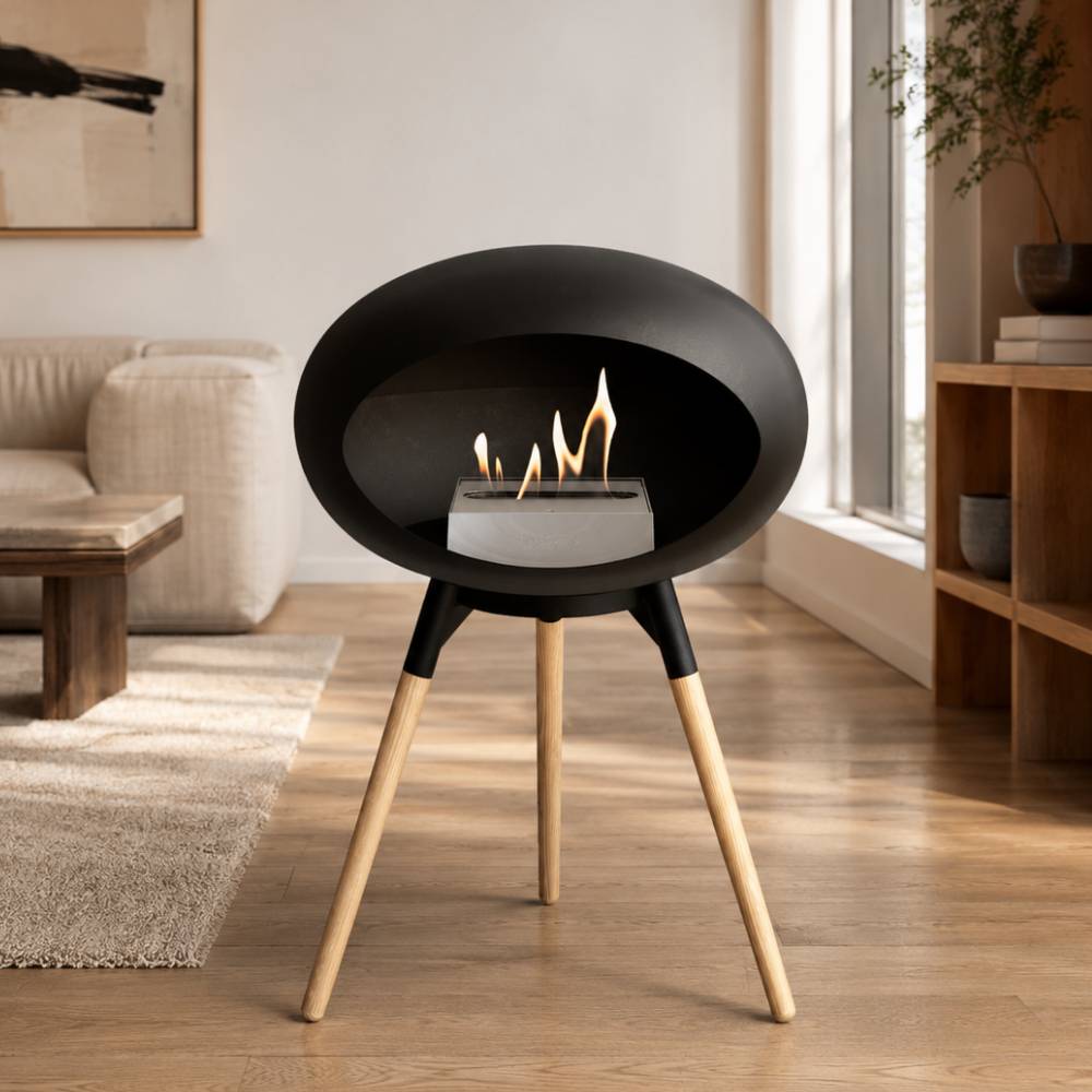 Black-Black Bowl Soaptreated Oak Legs 800106