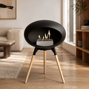 Black-Black Bowl Soaptreated Oak Legs 800106