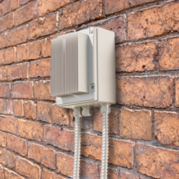 Bromic Affinity Dimmer Control Installed on a brick wall