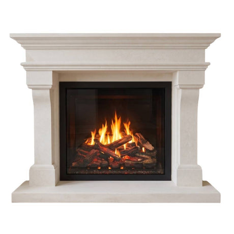 Cascadia Hearth Stone Lyon Wall-Installed Natural Stone Fireplace Mantel