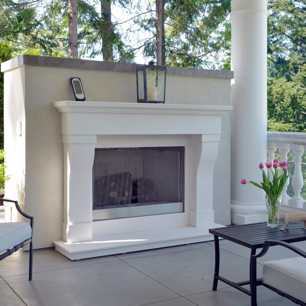 Chateau 72 in White Limestoned Honed