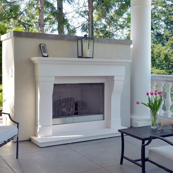 Chateau 72 in White Limestoned Honed