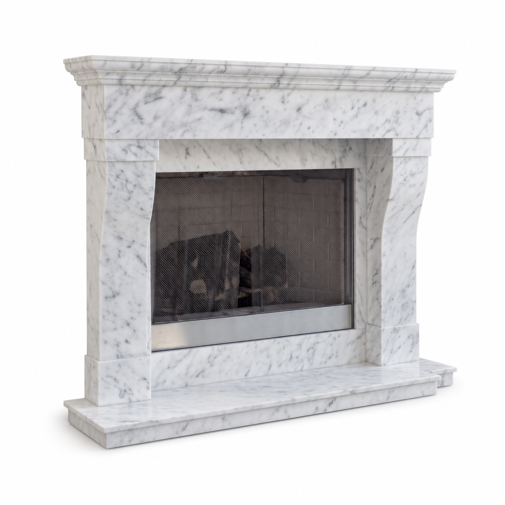 Chateau in 72 Bianco Carrara Marble
