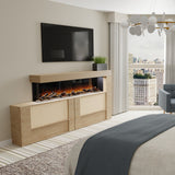 Dimplex Ignite Ultra 100-Inch Linear Electric Fireplace in Bedroom