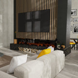 Dimplex Ignite Ultra 100-Inch Linear Electric Fireplace in Restaurant