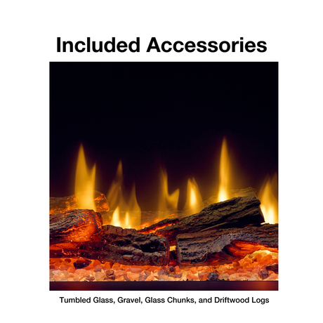Dimplex Ignite Ultra 3-Sided Linear Electric Fireplace Included Accessories