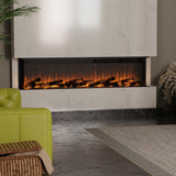 Dimplex Ignite Ultra 74-Inch Linear Electric Fireplace in Bedroom