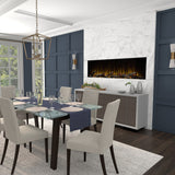 Dimplex Ignite Ultra 74-Inch Linear Electric Fireplace in Dining Room