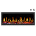 Dynasty Tempo Built-in Smart Virtual Electric Fireplace with Real Flame Effect