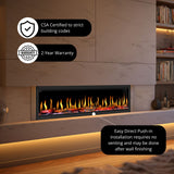 Dynasty Tempo Electric Fireplace Safety and Warranty