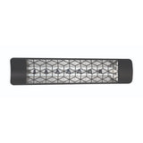 Eurofase 4000W 39-Inch Dual Element Electric Heater with Stella Plate in Black