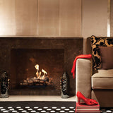 EcoSmart Fire Heritage Grate 25 near Sofa