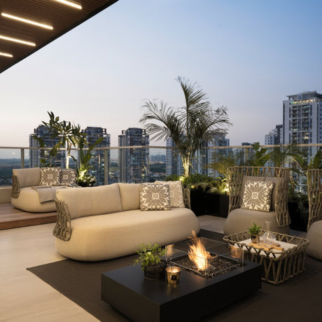 EcoSmart Fire Manhattan 50 Compact Rectangular Fire Pit Table at YSM House