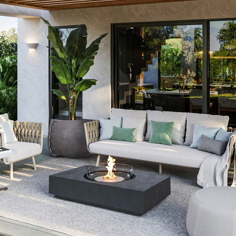 EcoSmart Fire Martini 50-Inch Rectangular Fire Pit Table at Patio