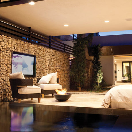 EcoSmart Fire Mix Round Concrete Ethanol Fire Bowl at American Home Deck