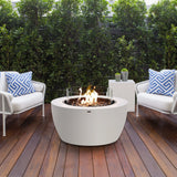 EcoSmart Fire Pod 39-Inch Round Concrete Fire Pit Bowl Private Residence Citrus
