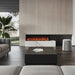 EcoSmart Fire Switch 56-Inch Linear  Electric Fireplace in a japanese inspired minimalist space