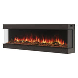 EcoSmart Fire Switch Linear Electric Fireplace for corner installation