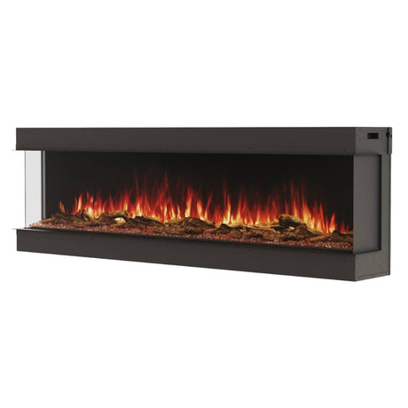 EcoSmart Fire Switch Linear Electric Fireplace for corner installation