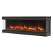 EcoSmart Fire Switch Linear Electric Fireplace for corner installation