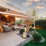 EcoSmart Fire Wharf 65-Inch Rectangular Fire Pit Table at OK House Istanbul Patio