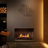 EcoSmart Heritage Grate 50 beside Shelves