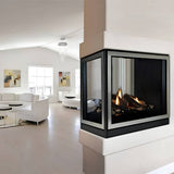 Empire Tahoe Peninsula 36-Inch 3-Sided Direct Vent Gas Fireplace in Modern Home