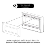 Empire Boulevard SL: 30-Inch Wall Mounted/Recessed Ventless Gas Fireplace Wall Mounted Installation