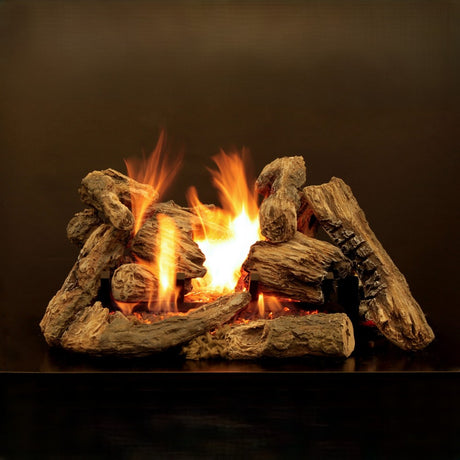 Empire Kensington Forest Log Set with Elite Radiant Gas Burner