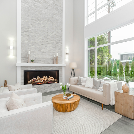 Empire McKinley 60-Inch Linear Direct Vent Gas Fireplace in Living Room