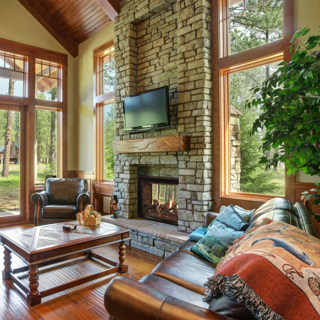 Empire Rushmore 40-Inch See-Through Direct Vent Gas Fireplace Room Scene