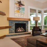 Empire Rushmore Traditional Direct Vent Gas Fireplace with Black Liner in Living Room