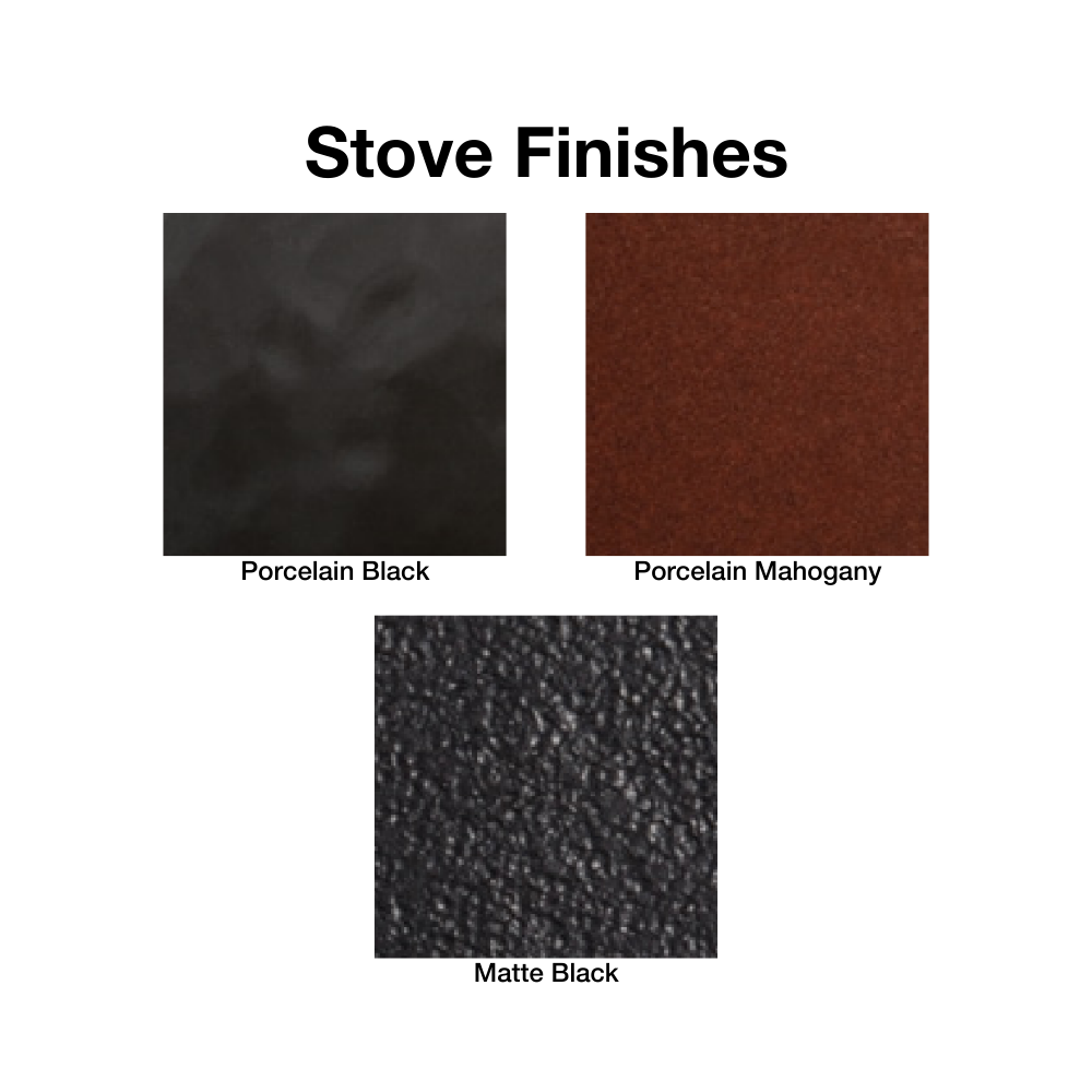 Empire Spirit Direct Vent Cast Iron Stove Finishes