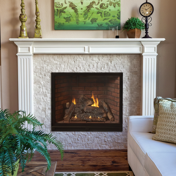 Empire Tahoe Clean-Face Luxury Traditional Direct Vent Gas Fireplace at Living Room