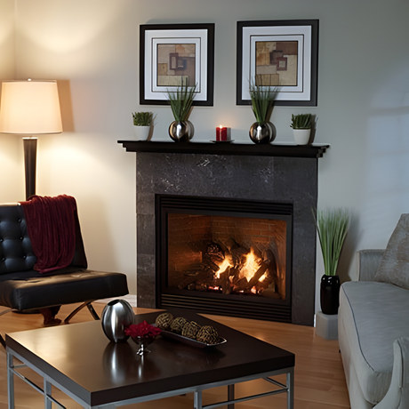 Empire Tahoe Luxury Traditional Direct Vent Gas Fireplace in Living Room