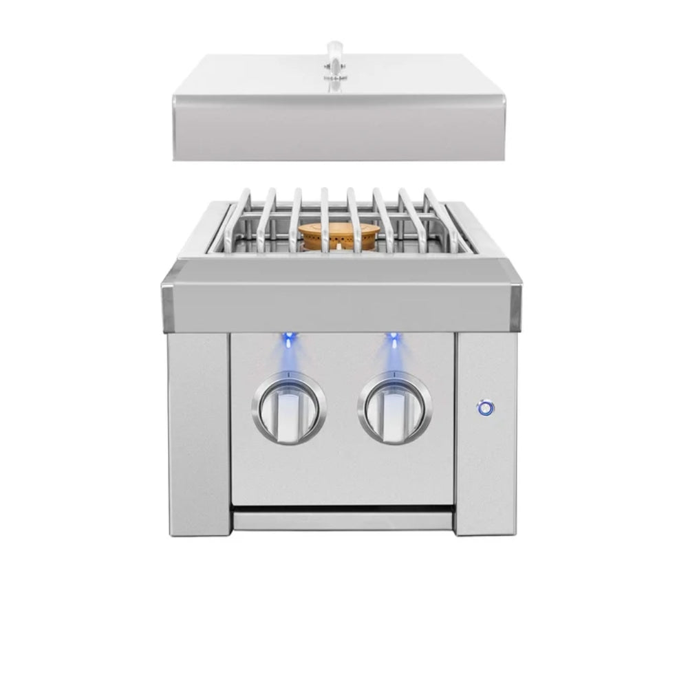 Estate Double Side Burner Together with Lid