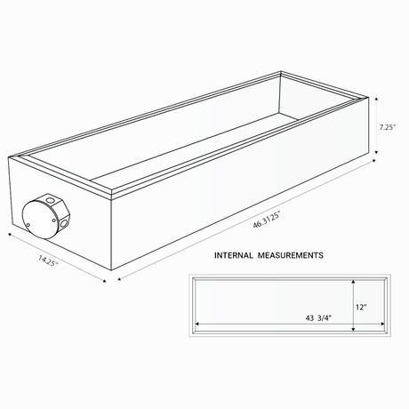Eurofase Fire-Rated Box Kit for 39-Inch Electric Heater Specs