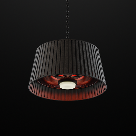 Eurofase Vellura 1500W Ceiling Pendant Electric Patio Heater When Turned On