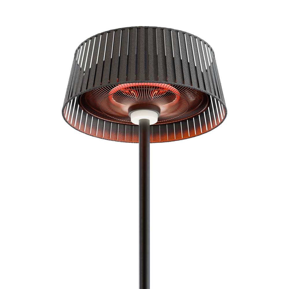 Eurofase Vellura 1500W Freestanding Lamp Electric Patio Heater When Turned On