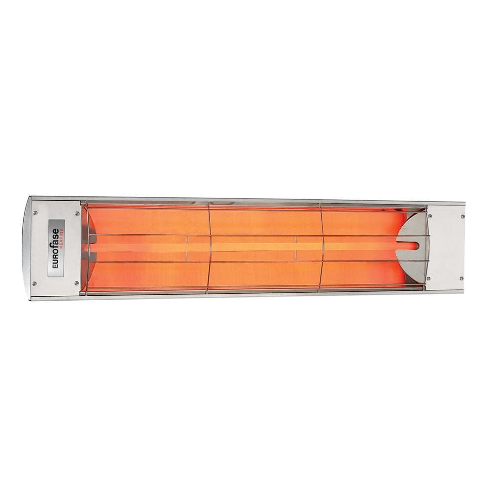 Eurofase 1500w Stainless Steel infrared electric heater - angle view