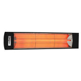 Eurofase 1500w black infrared electric heater - front view